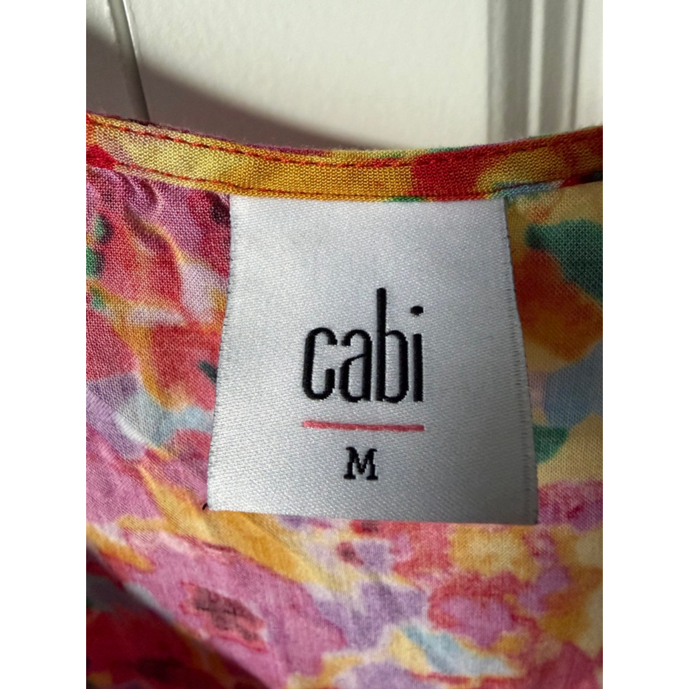 Cabi Floral Tank Top M Red Yellow - Picture 3 of 5
